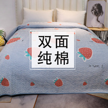 Special offer Korean quilted bed cover cotton on both sides with a single piece of pure cotton Korean cotton double-sided increase washed naked sleep summer