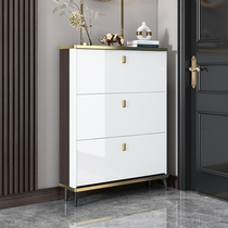 Light luxury ultra-thin flip shoe cabinet home door large-capacity shoe rack simple modern door outside wall storage locker
