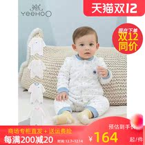 British baby one-piece clothes with cotton baby ha clothes newborn clothes climbing clothes pajamas warm 10094157