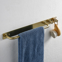 German brushed gold 304 stainless steel towel single pole kitchen cloth rack bathroom toilet towel ring