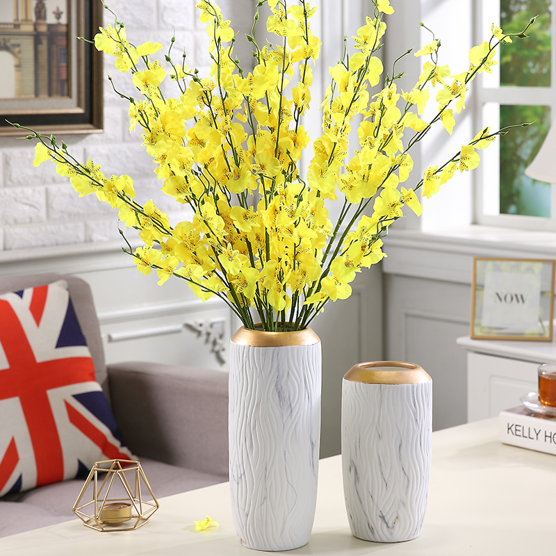 Light key-2 luxury ceramic vase continental dried flower arranging flowers sitting room table simulation creative TV ark, flower adornment furnishing articles