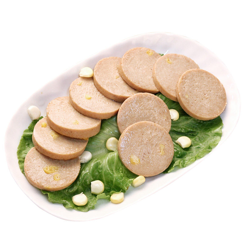 【齐善素食_玉米香肠】素食植物大豆分离蛋白制品仿荤素香肠