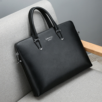 Chic kangaroo Mens bag Business handbag Bull Leather Single Shoulder Inclined Satchel Bag mens handbag Handmade briefcase Korean version of the backpack