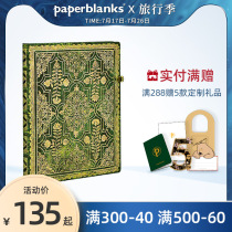 paperblanks flagship store Bavarian autumn series Retro notebook Hand book diary book reading excerpts Good words Good sentences Record book Purple amaranth Juniper green Orange persimmon