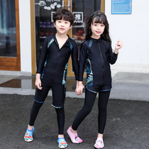 Children Diving Suit Girl Long Sleeve Sunscreen Jellyfish Boys Great Boy Speed Dry Snorkeling Spa Split Swimsuit
