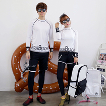 Korean version of wetsuit female jellyfish coat sunscreen snorkeling long sleeve swimsuit split suit couple surf suit men swimming