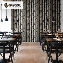 Vintage birch forest bark trees wood grain wallpaper Nordic restaurant Hotel clothing store bar wallpaper theme hotel