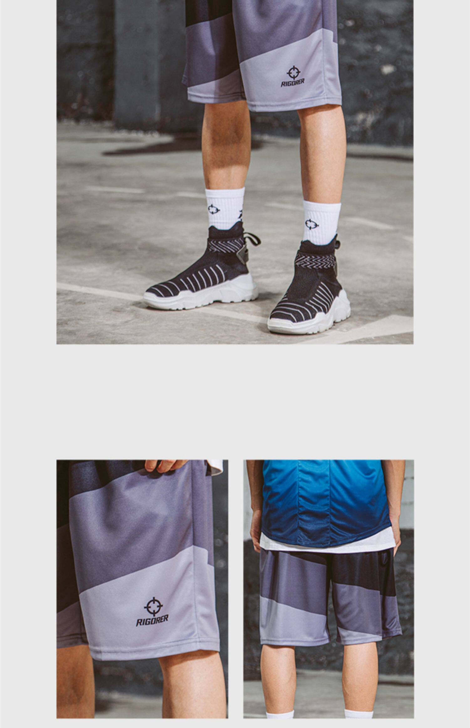 准者运动短裤女男夏季五分裤子宽松跑步冰丝速干外穿篮球裤沙滩裤