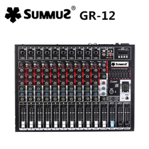 SUMMUZ Sanma GR12 mixer with effect Stage conference room multi-function hall 12-way professional mixer