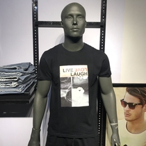 klauskobec mens clothing summer round collar pure cotton short sleeve t-shirt male casual T-shirt short sleeve youth pop top