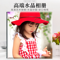 Washing photos into high-end Crystal photo album collection custom childrens baby photo wedding photo making Graduation Album