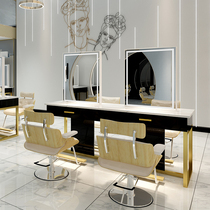 Bo Hori barber shop mirror net red one-piece simple double-sided hair salon special hair cutting mirror Trendy hair mirror