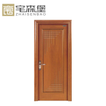 Thai oak solid wood door custom bedroom door custom room door Flat carved deep carved multi-pool board finger jointed rubber wood