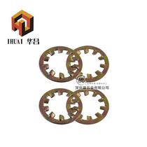 Color zinc inner and outer tooth gasket Gasket Stop non-slip toothed toothed gasket Sun chrysanthemum metal toothed gasket