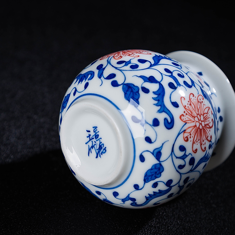 Jingdezhen blue and white porcelain ceramic fair keller of tea accessories and tea cup and cup points) a cup of tea