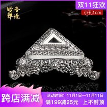s999 sterling silver Puba Vajra Pestle base ornaments bottom support socket pestle Diamond prong base