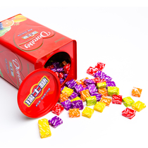 Doletti canned Swiss sugar 500g mixed fruit sugar Soft candy Fruit hint sugar Happy sugar gift wedding gift canned