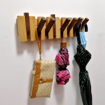 Solid wood decoration hook Nordic creative entrance hangers wall coat hook door storage wall hanging