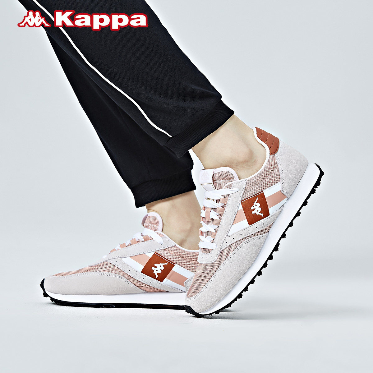 kappa卡帕复古跑鞋新款情侣男女运动鞋跑步鞋休闲鞋旅游鞋