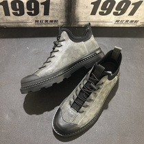 Fast Hand Red Man The Same Men Shoes Han Version Fall High Shoes High Bon Shoes High Bon Board Shoes Tide Men Shoes Heightening Shoes Man Martin Boots Man