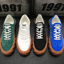 ifashion mens shoes Korean version low-help board shoes mens spring new cloth shoes mens canvas trends breathable casual shoes men