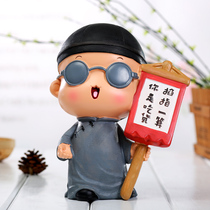 Creative cartoon Q version Crayon Shin piggy bank decoration funny resin cute piggy bank pen holder toy gift