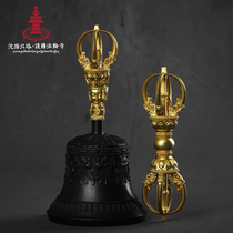 Li Ma Gilt bronze wedding banquet Diamond bell pestle Shenyang North Tower version of the multi-treasure made Gong-made Buddhist dharma instrument