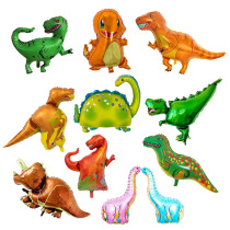 Dinosaur Aluminum Film Balloon Themed Birthday Party Childrens Birthday Full Moon Decorative Items Arranged Background Wall Dress