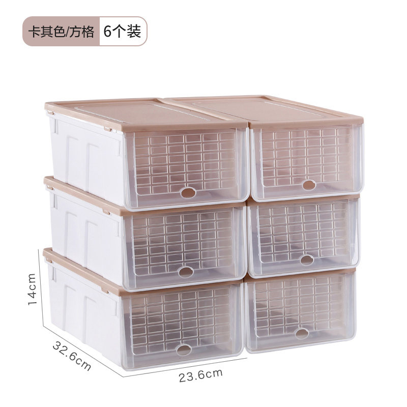folding shoe box storage box transparent shoe storage artifact plastic storage box shoe box shoe cabinet save space shoe wall