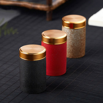 Meisni ceramic portable tea cans small mini sealed tea cans travel tea boxes Puer tea cans