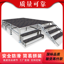 Q235 Hot-dip galvanized steel assembly lifting wedding performance school quick installation round Leia stage shelf