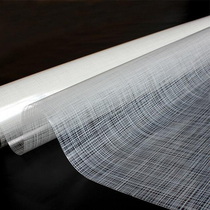 White gauze pattern sandwiched glass film Office sliding door window film Home partition bathroom decoration film