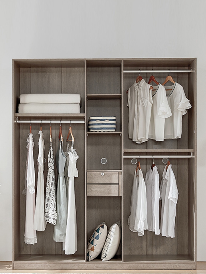 全友 北欧双色混搭大容量衣柜