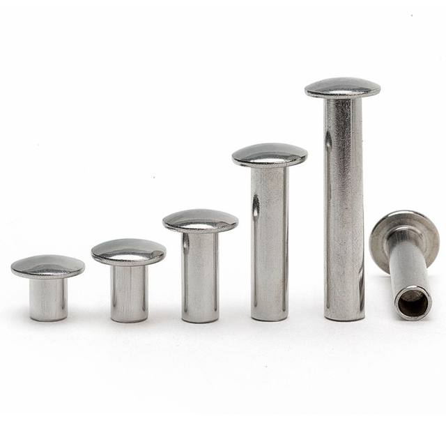304 stainless steel semi-hollow rivet GB873 round head rivet hollow rivet head m2m3m4m5m6
