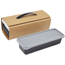 Disposable dining box Two-g-three-grid rectangular plastic lunch box lunch box fast food packed box anti-fog cover