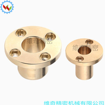 SHTZ oil-free bush bronze cast flange type OFG61 bronze standard type with mounting hole abrasion-proof shaft sleeve