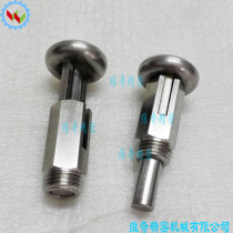 Full stainless steel indexing pin plunger spring pull pin M10 * 1 0 stroke 12mm spring telescopic pin