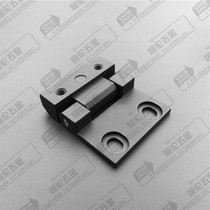 Heller Hengren CL123 black exposed convex door bending right angle hinge linkage step hole hinge