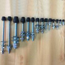 Quick clamp rubber head screw clamps head clamping head clamp iron head nut accessories M4M5M6M8M10M12