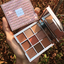 New novo9 color fine powder tray Li Jiachi recommended sparkling eye shadow small disc ins ultra-fire shiny pearly waterproof portable