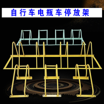 School bicycle parking rack card type spiral parking place Electric vehicle parking space floor lock floor cage customization