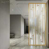 Modern minimalist glass screen partition bedroom block home entry living room decoration net red entrance Light luxury Nordic