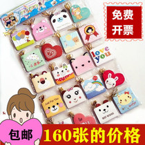 Creative folding Flower shop blessing greeting card Children cartoon Birthday mini wish message Handwritten small card