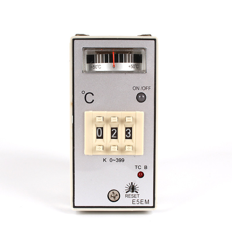 pointer type temperature controller type k temperature controller e5em-yr40k 0-199 degrees 0-399 degrees