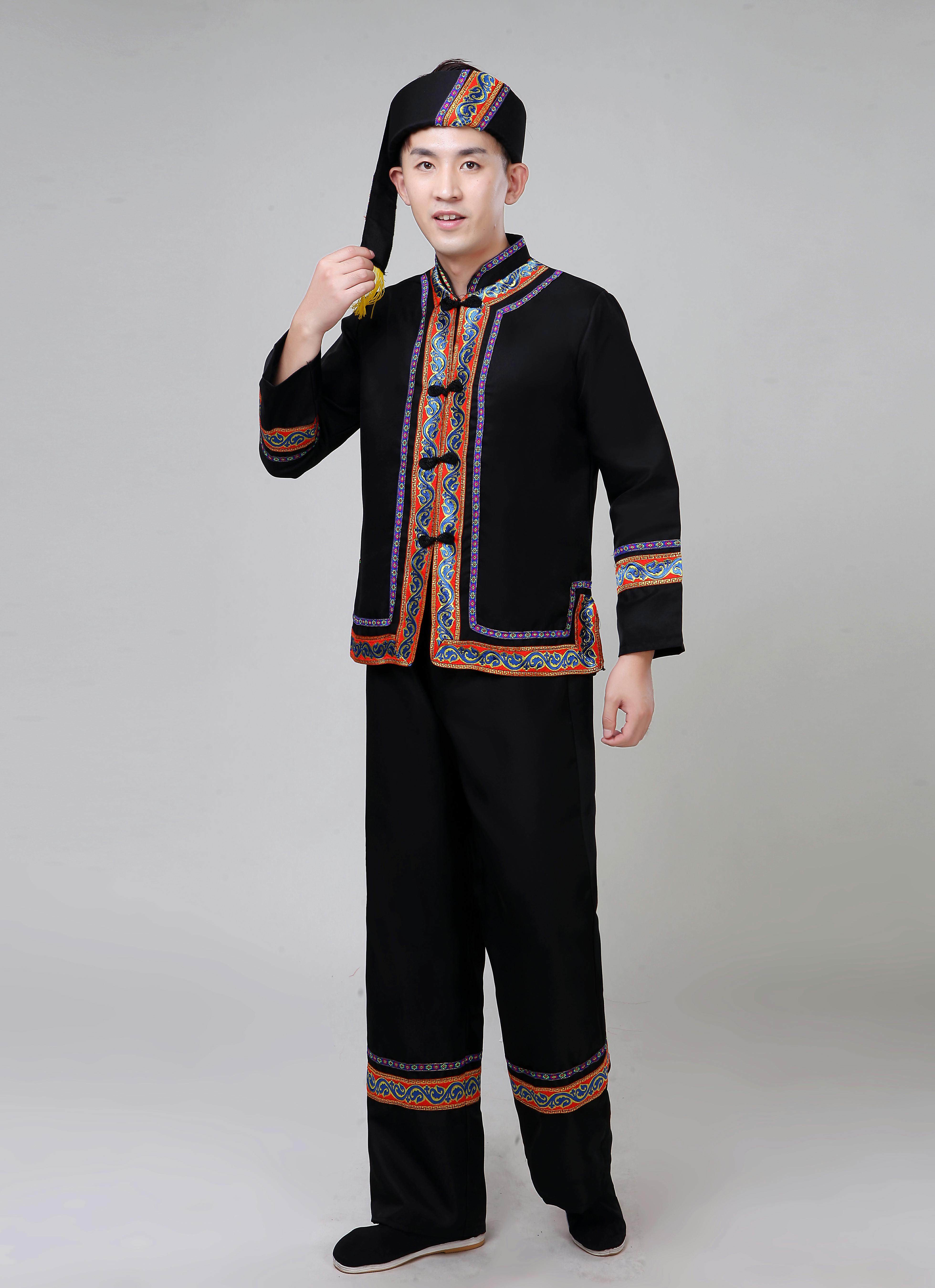 三月三少数民族演出服装广西壮族男女童表演服苗族土家族瑶族服