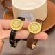 오래된 고대 방법 Fengxiang Gold Store Sand Gold Diamond Sun Flower Dial With Leather Gold Store와 같은 스타일 오래된 고대 방법 Fengxiang Gold Store Sand Gold Diamond Sun Flower Dial With Leather Gold Store와 같은 스타일