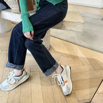 (sheii Su Yinyin) Winter Jeju Island ~ South Korea Contrast Smear Sneakers Female Daddy Shoes