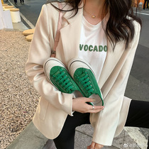 (sheii Su Yinyin) hit the soul ~ the power of the same leather lace-up casual board shoes womens shoes Le Fu shoes