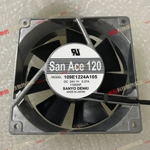 Sanyo 109E1224A105 24V 0.37A 12CM 12038 Metal Aluminum Frame Inverter Coating Fan