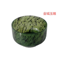 Wine Springs Night Light Cup Qi Lian Ink Jade Gansu Special Birth Wushan Mandarin Jade Kung Fu Tea Cup Wine Cup Medicine Wang Shi Boutique Cup